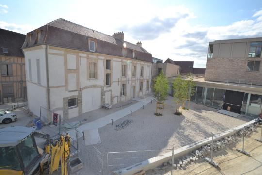 The Musée Camille Claudel in July 2015, a few months prior to the building’s completion.